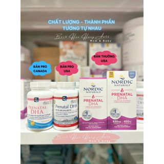 [ Hàng Mỹ / Canada ] Viên uống Nordic Naturals Prenatal DHA bổ sung Omega-3 cho mẹ bầu