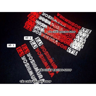 [ 1 CẶP ] TEM YOSHIMURA ( PHẢN QUANG ) DÁN PHUỘC TRƯỚC