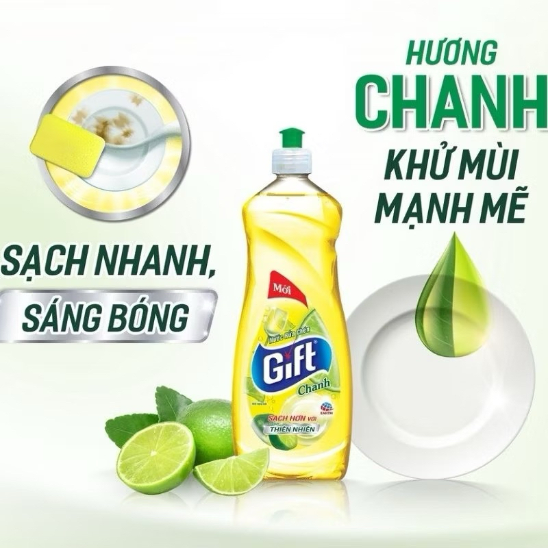 Nước rửa chén chanh 800ml