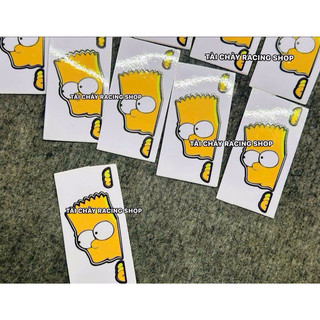 [ 1 MIẾNG] TEM SIMSON VÀNG SIÊU TRONG DÁN TRANG TRÍ XE