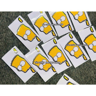 [ 1 MIẾNG] TEM SIMSON VÀNG SIÊU TRONG DÁN TRANG TRÍ XE