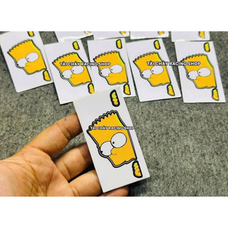 [ 1 MIẾNG] TEM SIMSON VÀNG SIÊU TRONG DÁN TRANG TRÍ XE