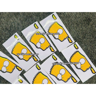 [ 1 MIẾNG] TEM SIMSON VÀNG SIÊU TRONG DÁN TRANG TRÍ XE