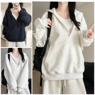 Áo Hoodie Zip Cổ V Form Rộng Unisex. Áo Khoác Nỉ Hoodie Có Mũ Siêu Hot