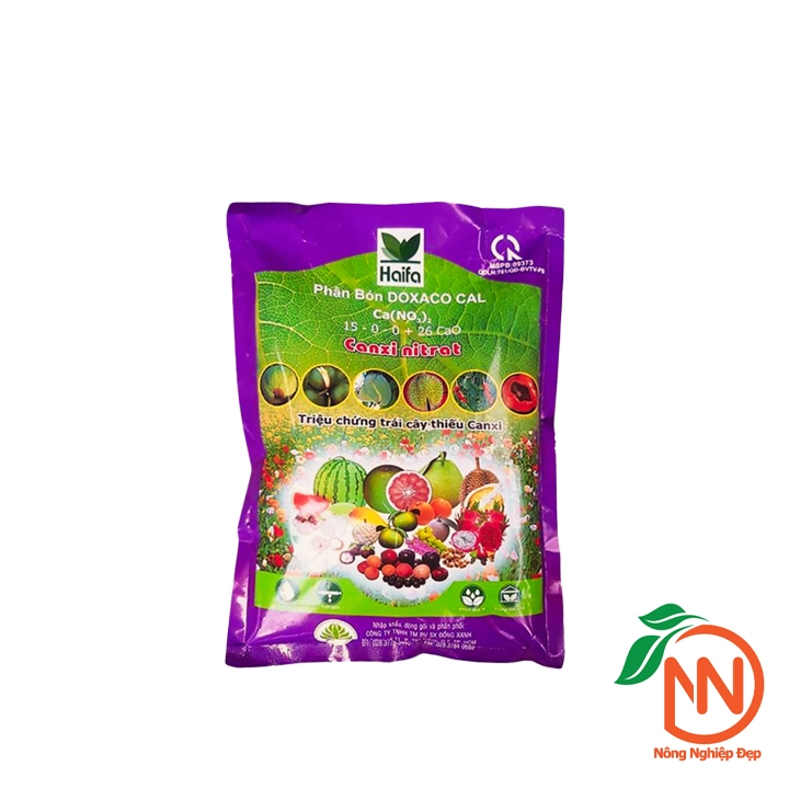 Phân bón Canxi Nitrat Haifa gói 1kg - Làm Hạ Phèn, Cứng Trái, Cứng Cây 15-0-0-26 CaO