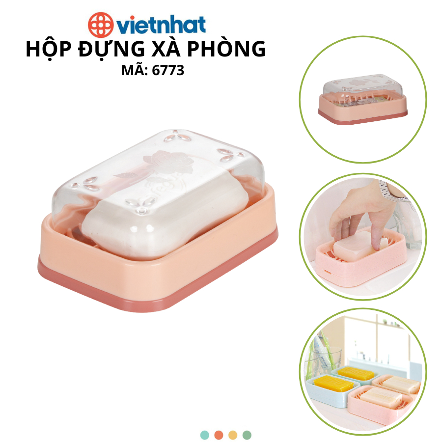 Hộp đựng xà phòng có nắp Chính Hãng VIỆT NHẬT (Mã 6773)