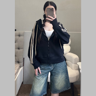 Áo Khoác Gân Sọc Tay Nón To 6 Túi ShierShop