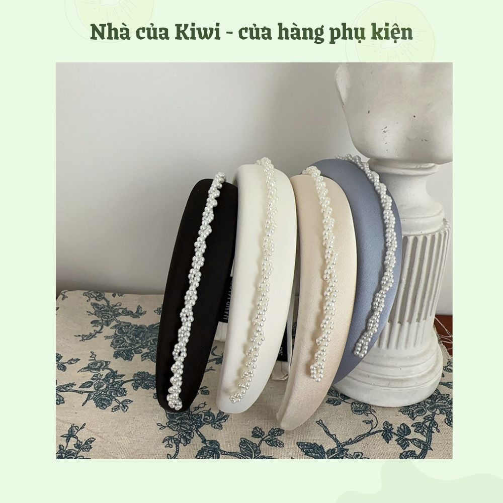 Băng đô cài tóc lụa satin Baroque