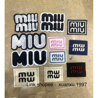 hình thêu MIU MIU ủi nhiệt . patch . sticker