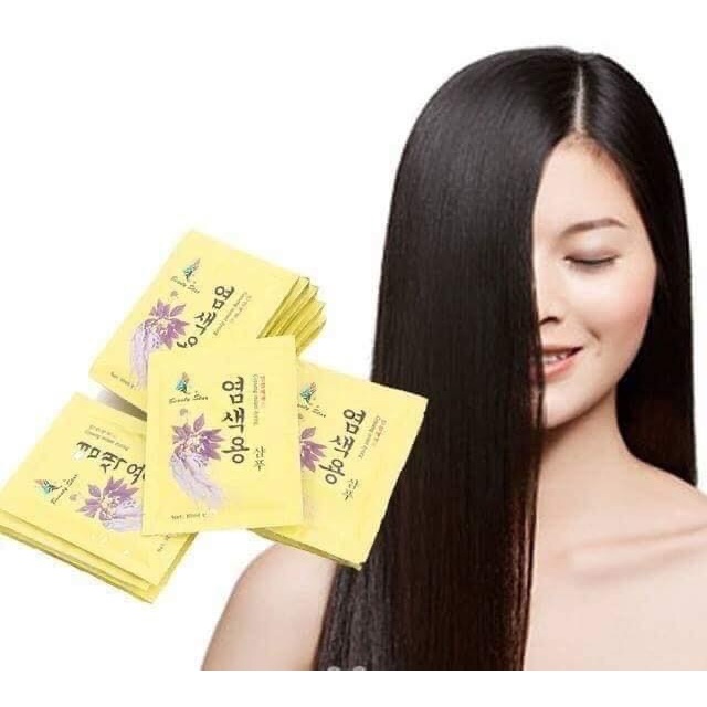 Dầu gội đen tóc Sâm Hàn Quốc dạng gói