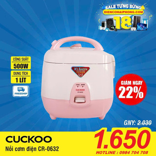 Nồi cơm điện Cuckoo CR-0661 1L
