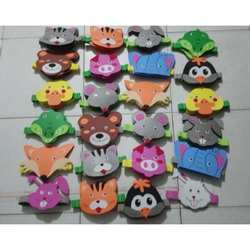 Mũ nhân vật handmade bài thơ câu truyện - đồ dùng mầm non