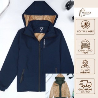  Áo Gió Nam Nữ 2 Lớp,Áo Khoác Gió Dù Lót Lông HAMA Store1 Vải Tráng Bạc Chống Nước,Chống Gió 