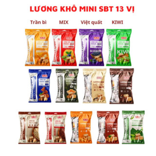 Túi 285g Lương khô gạo lứt ngũ cốc ăn kiêng 13 vị (socola, matcha, mè đen, óc chó, hạt điều, chà bông,