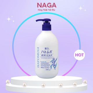  Sữa Dưỡng Thể Dưỡng Trắng Da Ban Đêm Reihaku Hatomugi Body   400ml  