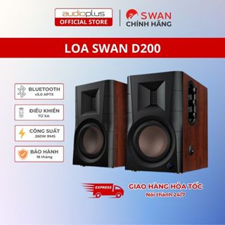 Loa HIVI SWAN D200 - Bluetooth 5.0 aptX HD AAC - Optical Coaxial XLR - Chính hãng - BH 18T