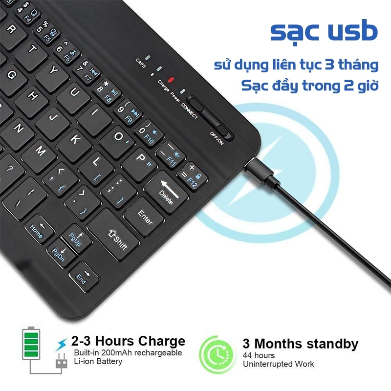Bàn Phím Bluetooth Mini Không Dây Bluetooth 5.0 kèm theo chuột Bộ sản phẩm Cho Điện Thoại Ipad Máy Tính Laptop | BigBuy360 - bigbuy360.vn