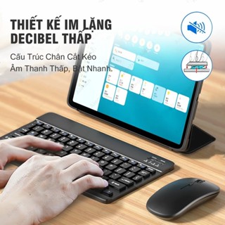  Bàn Phím Bluetooth Mini Không Dây Bluetooth 5.0 kèm theo chuột Bộ sản phẩm Cho Điện Thoại Ipad Máy Tính Laptop 
