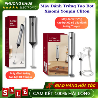 Máy Đánh Trứng Sữa Tạo Bọt Cà Phê Xiaomi Youpin,Tặng 2 Đầu Trộn, Chất Liệu Thép 304 Không Gỉ, An Toàn Với Thực Phẩm