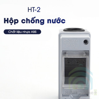 Hộp Chống Nước IP65 Cho CB Aptomat 2 Tép Gắn Ray HT-2