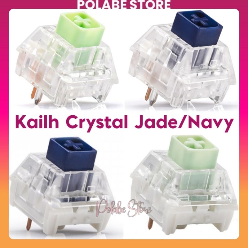 [Pack 2/10 Switch] Switch Kailh Box Jade / Box Navy Clicky Switch 3 Pin Cherry MX bàn phím cơ Polabe