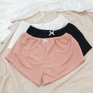 Quần Tí Hon, Quần Mini Tôn Vòng 3 Nữ Sexy Đính Nơ Mặc Nhà Mặc Ngủ Chất Xốp Nhăn (Có Che Tên)