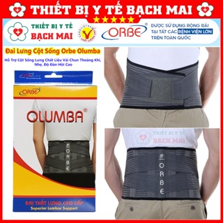 [SALE] Đai Lưng Cột Sống Orbe Olumba Hỗ Trợ Cột Sống Lưng Chất Liệu Vải Chun Thoáng Khí, Nhẹ, Độ Đàn Hồi Cao