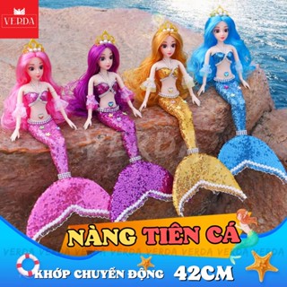  Búp bê tiên cá - nàng ariel barbie mermaid bjd có khớp cho bé gái lớn loại to dễ thương đồ chơi baby VERDA 