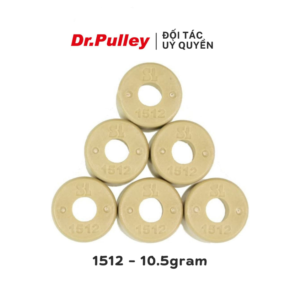 Bi côn hay bi nồi tròn Dr.Pulley mã 1512-10.5g cho xe Yamaha Mio, Nozza, Nouvo