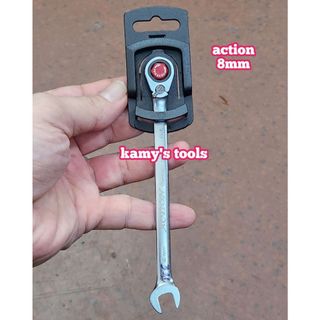 Cờ lê vòng miệng tự động 8mm Action dài 137mm