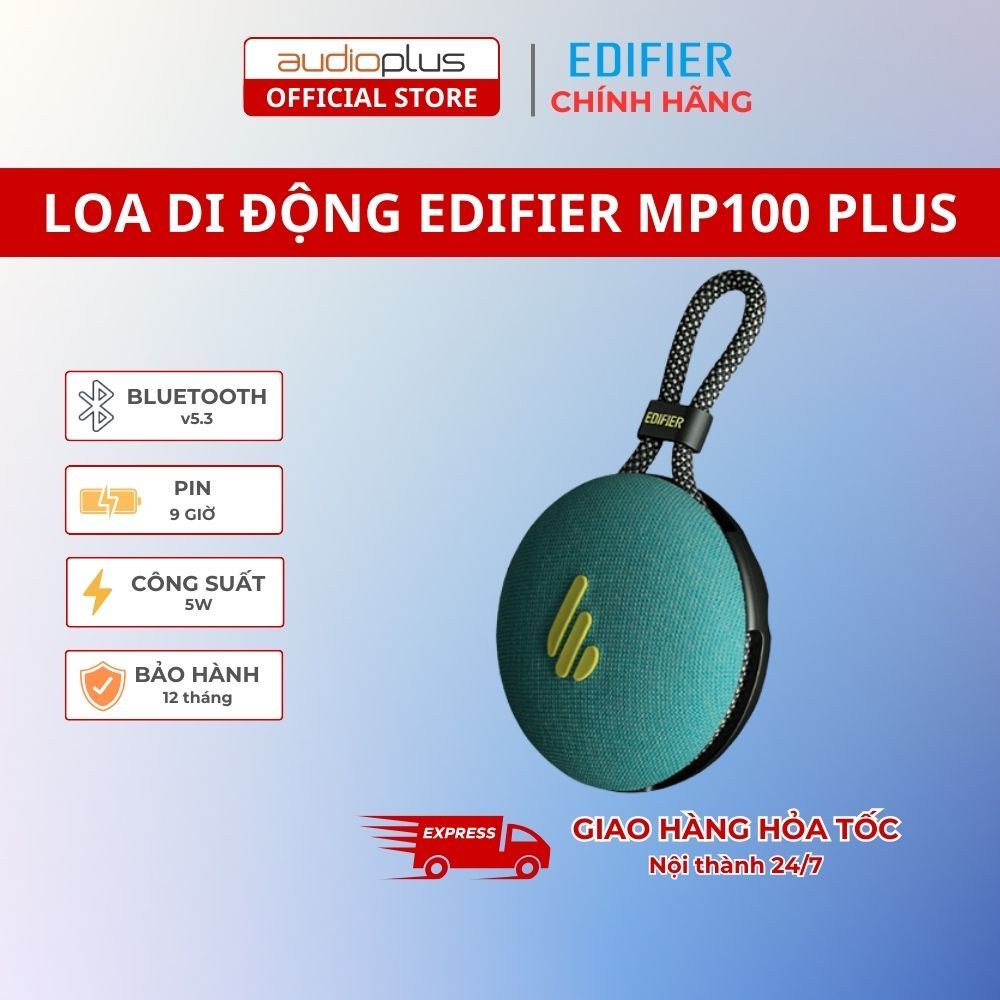 Loa di động Bluetooth Edifier MP100 Plus - Hàng chính hãng - Mai Thu Phân Phối -  BH 12 tháng