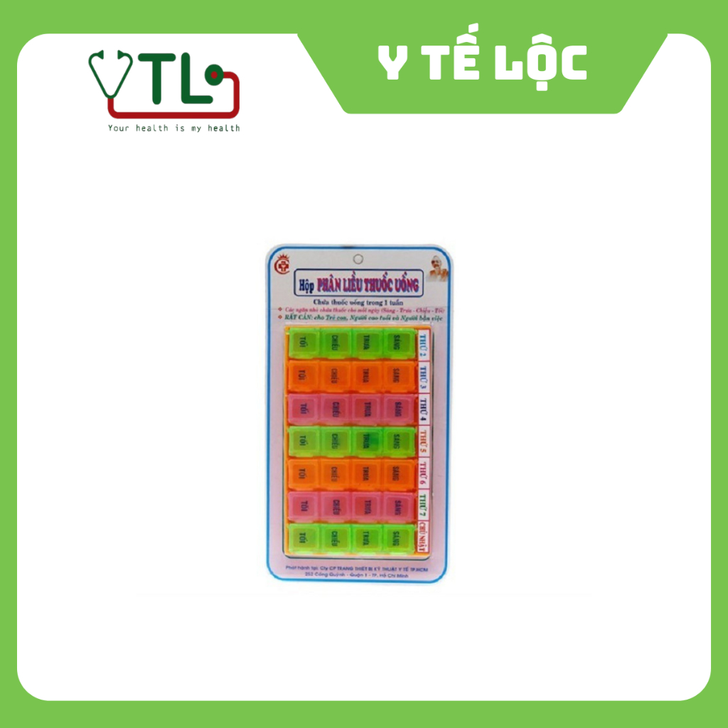 Dụng cụ phân liều thuốc 1 tuần