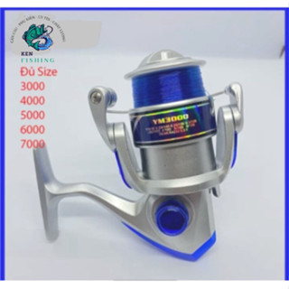  Máy Câu Cá YUMOSHI YM Nhật Bản 12 Vòng Bi - Máy Câu Đứng Đủ Size 2000,3000 4000 5000 6000 7000 Đồ Câu Kenfishing  