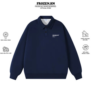 Áo Sweater Polo Night Life Local Brand Frozen Nỉ 2 Da 100% Cotton Unisex Nam Nữ