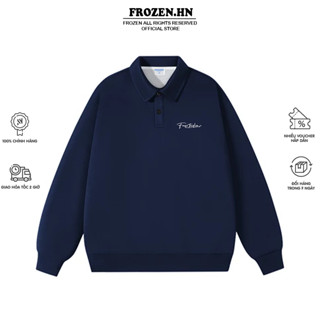 Áo Sweater Polo Signature Local Brand Frozen Nỉ 2 Da 100% Cotton Unisex Nam Nữ