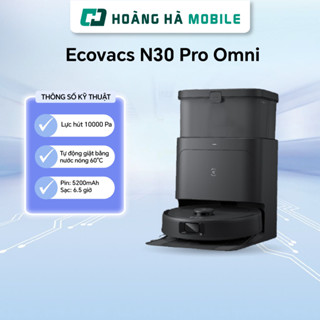 Robot hút bụi Ecovacs N30 Pro Omni - Chính hãng