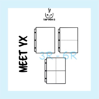 SHEET MEET YX DÙNG CHO BINDER BÌA A5 LOẠI  MỚI - 3 CÒNG HOẶC 6 CÒNG