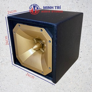 Vỏ Loa Treble Gỗ (Giá 1 Cái) Cho Tép Kèn 250, 350, 450 - Ren Xoáy, Trạm Kẹp, Phễu -Minh Trí Audio