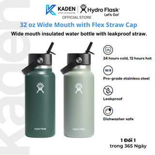  Bình Nước Giữ Lạnh Hydro Flask Wide Flex Straw Cap 32 Oz  946Ml  Season 2024 - W32BFS - Hàng Chính Hãng 