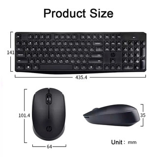 Combo Phím Chuột Không Dây HP CS10 (Đen) - Bảo hành 12 tháng