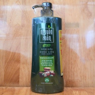 NGUYÊN XUÂN [chai XANH LÁ 600ml] DẦU GỘI DƯỢC LIỆU DƯỠNG TÓC HOA LINH Herbal Shampoo