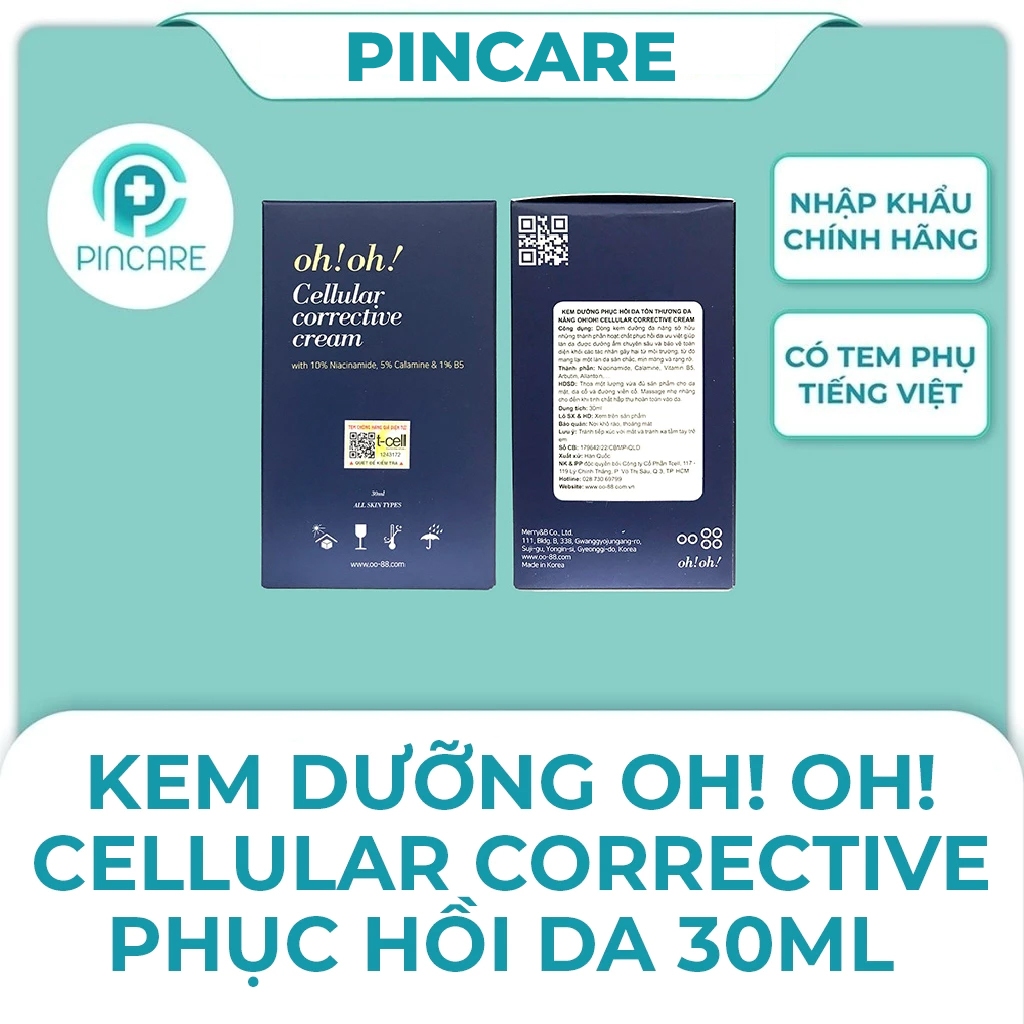 Kem dưỡng phục hồi Oh Oh Cellular Corrective 30ml - PINCARE Health & Beauty