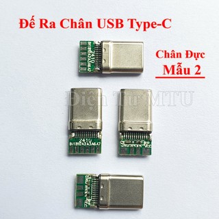 Đế ra chân USB 3.1 Type-C (chân sạc - Đầu Đực - Đầu Cái)