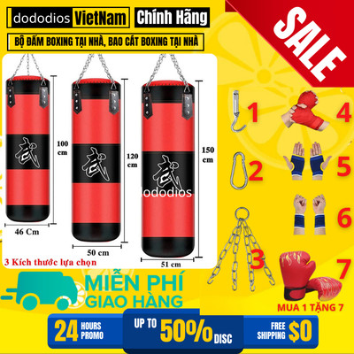Vỏ Bao Cát Đấm Bốc Boxing Tập Võ Dài 125cm 105cm 50cm, Vỏ Bao Đấm Cát Boxing Treo Tường 4 Lớp Dành Cho Người Lớn Trẻ Em