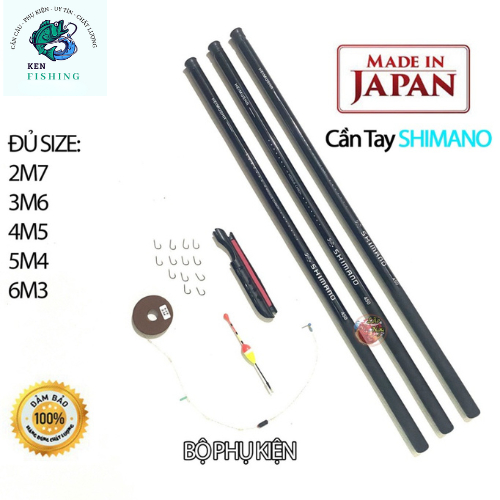 Cần Câu Tay SHIMANO Cacbon Cao Cấp - GIÁ SIÊU RẺ Phân Phối Chính Hãng Đủ size 2m7-3m6-4m5-5m4-6m3(Đồ