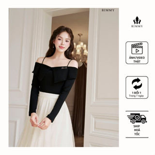 RIMMY - QUINN Shirt Áo thun trễ vai cách điệu nhẹ nhàng tiểu thư