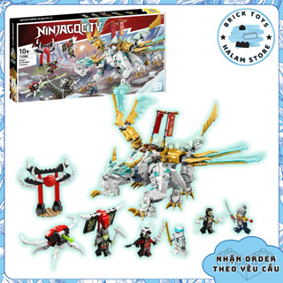 [BẢN MỚI] Đồ chơi lắp ráp Ninjago Evo 11086 7106 Ice Dragon - Mô hình Ninjagocity Rồng băng của Zane