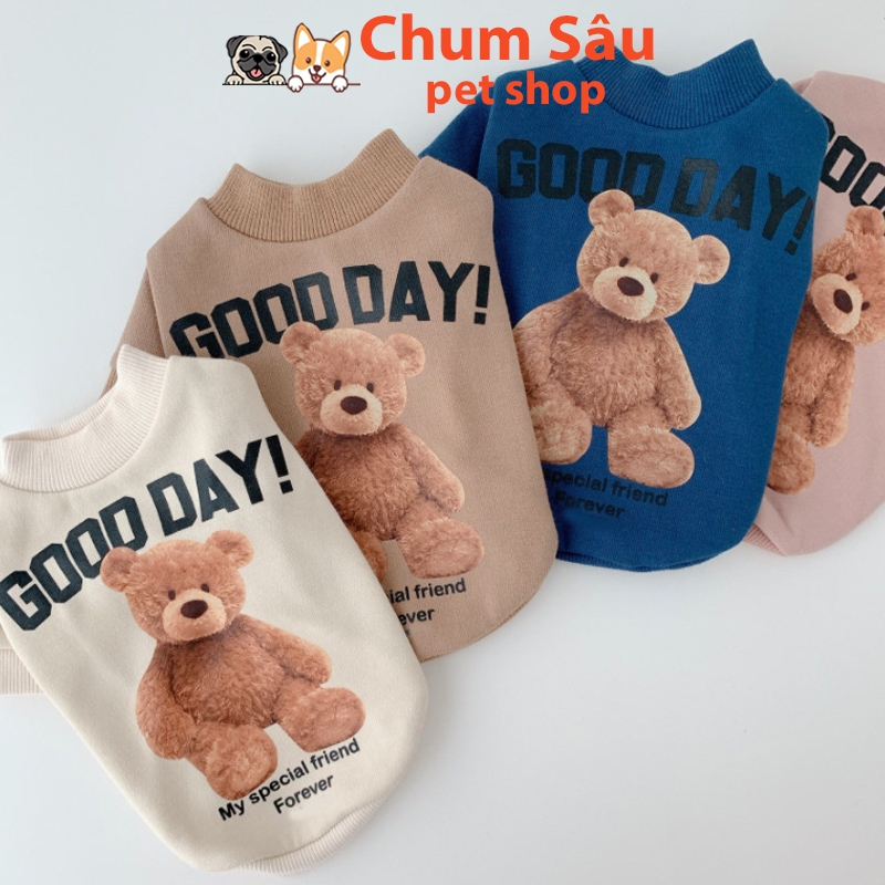 Áo Cho Chó Mèo Thú Cưng Mùa Đông, Quần Áo Cho Thú Cưng Chất Liệu Nỉ Co Giãn