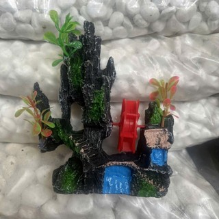 Hòn Non Bộ Nhỏ sủi oxy(Mã 46) Trang Trí Hồ Cá, Bể Cá