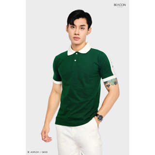 Áo Polo Nam Chất Cotton Thun Phối Vai BỜM SHOP (Beacon Denim cũ) Form Regular fit Thoáng Mát AOPL09